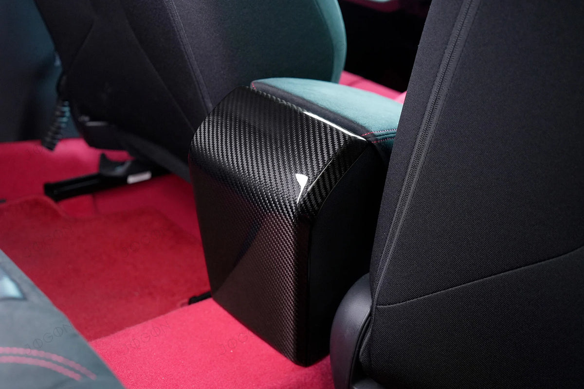 JOGON Honda Civic Type R FL5 2023-2026 Rear Center Armrest Cover Real Pre-preg Carbon FIber