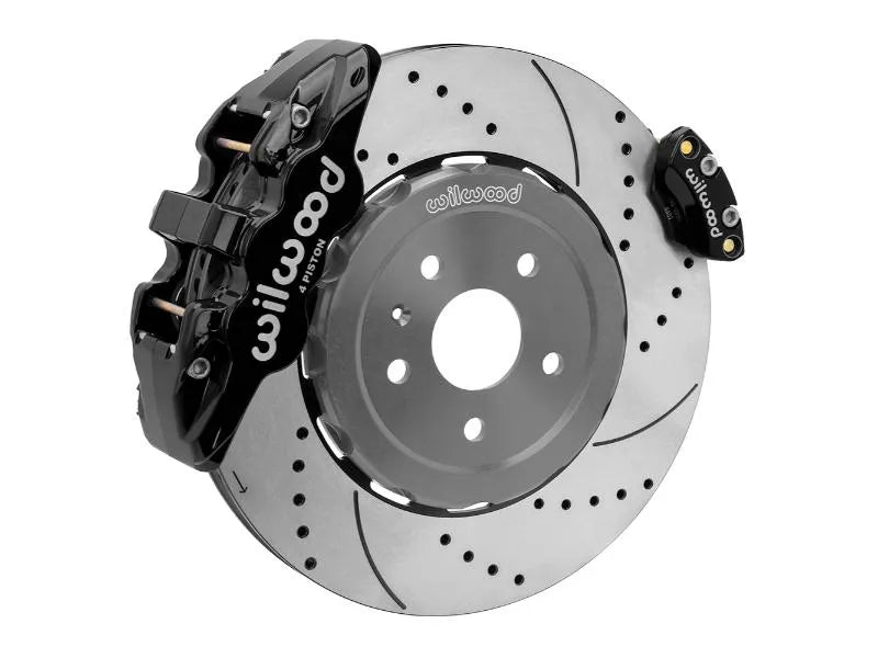 Wilwood 15.00inch Drilled AERO4 / EPB Dynamic Rear Kit w/ Lines Corvette C8 2020-2024