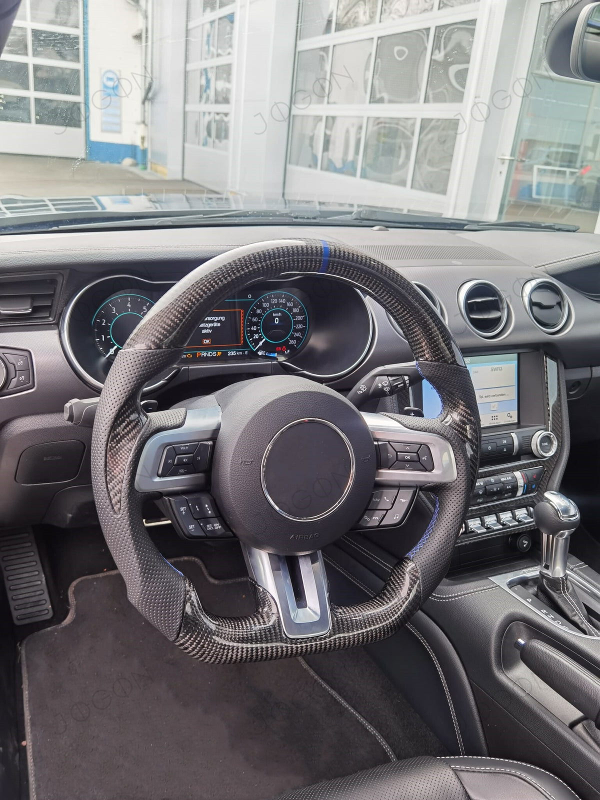 Steering Wheel Trim Carbon Fiber for Ford Mustang S550