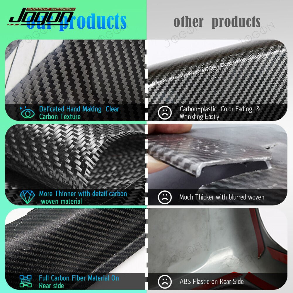 Inner Door Handle Button Frame Cover Dry Carbon Fiber for Corvette C7 D1WT001