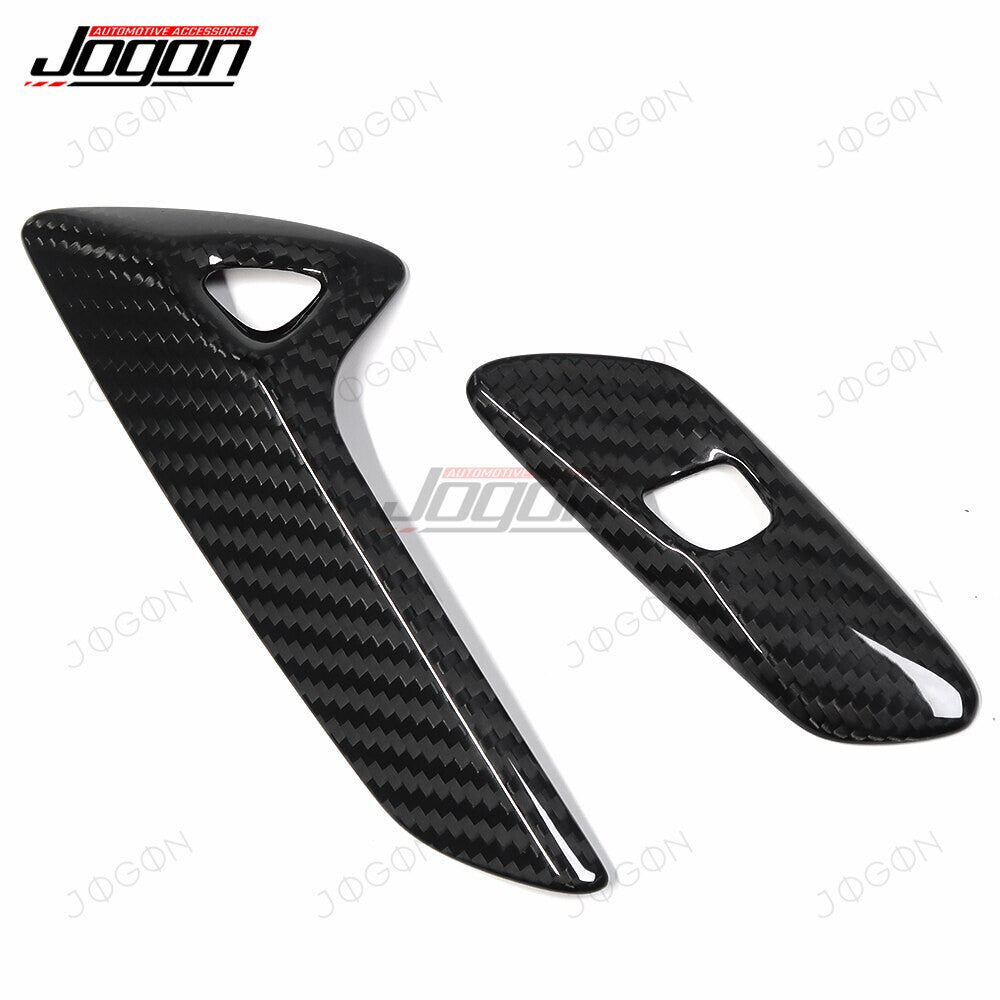 Inner Door Handle Button Frame Cover Dry Carbon Fiber for Corvette C7 D1WT001