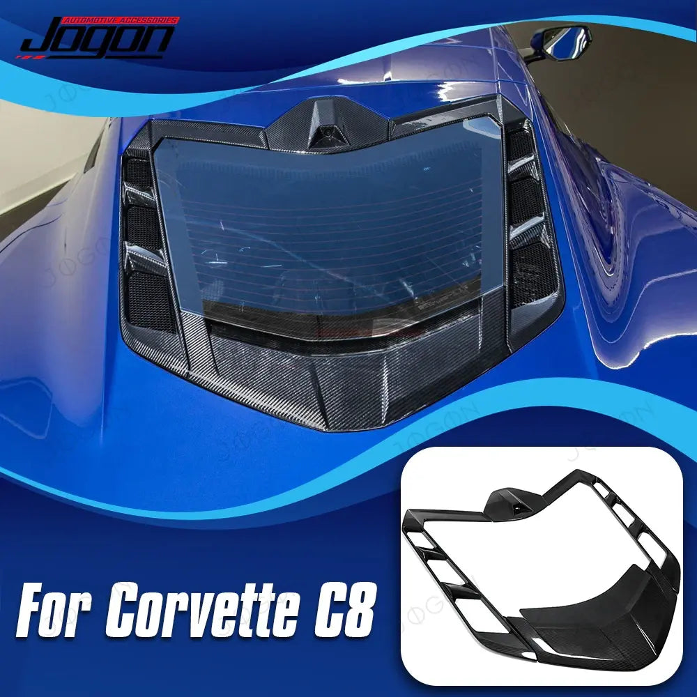 Engine Window Cover Trim Dry Carbon Fiber for Corvette C8 D1WT088