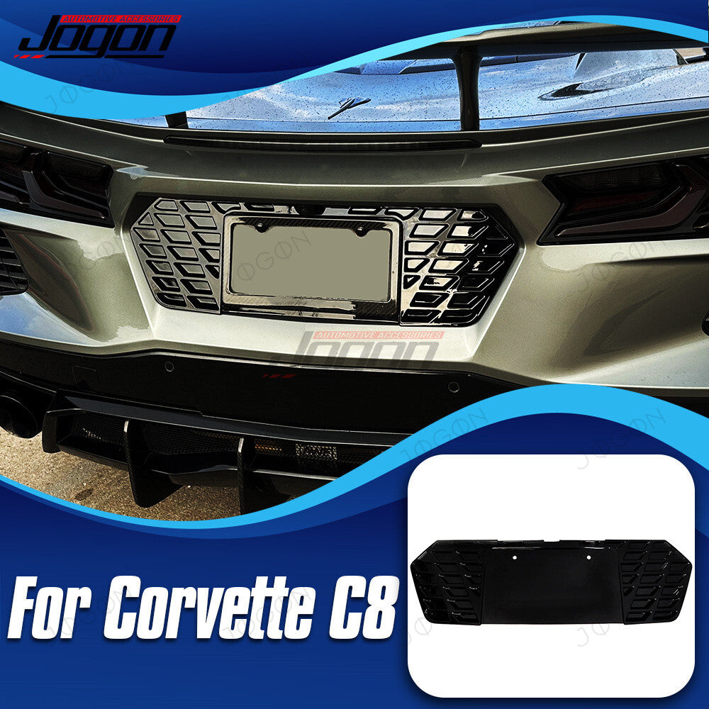Rear License Plate Filler Frame ABS for Corvette C8 GWT006A