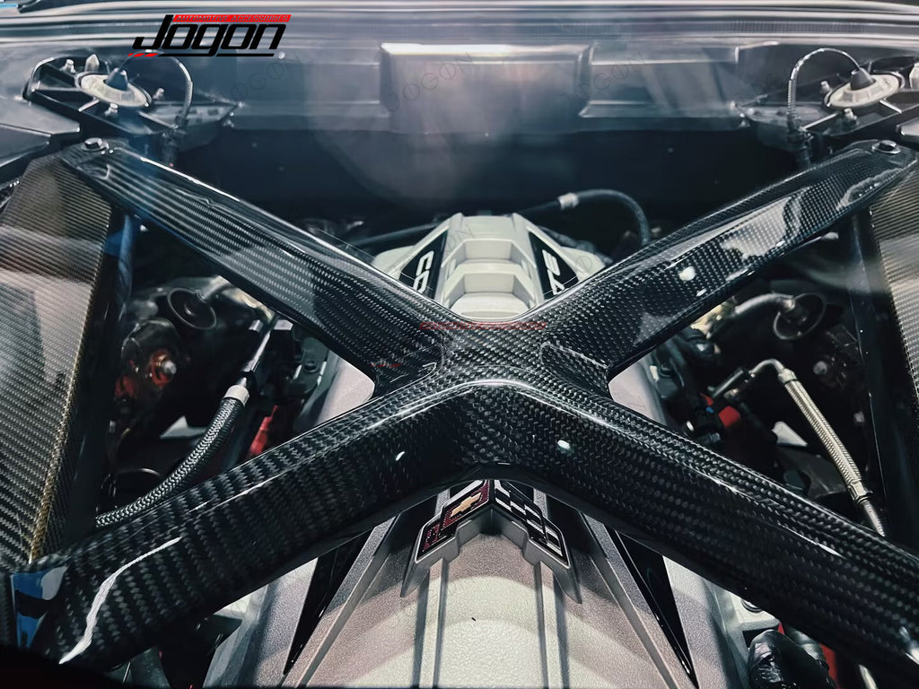 Engine X-Brace Tower Brace Dry Carbon Fiber for Corvette C8 D1WT081