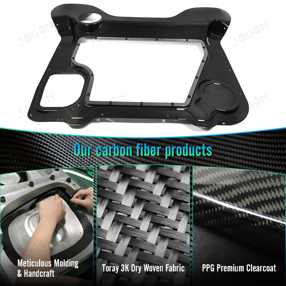 Clear Engine Bay Window Cover Dry Carbon Fiber for Corvette C8 D1WT076