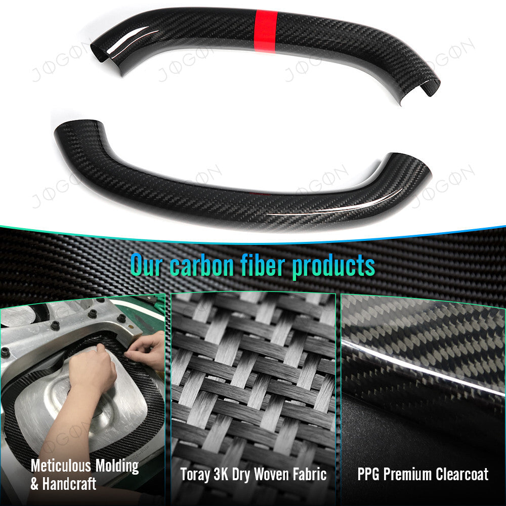 Steering Wheel Top Lower Cover Dry Carbon Fiber for Corvette C8 D1WT077