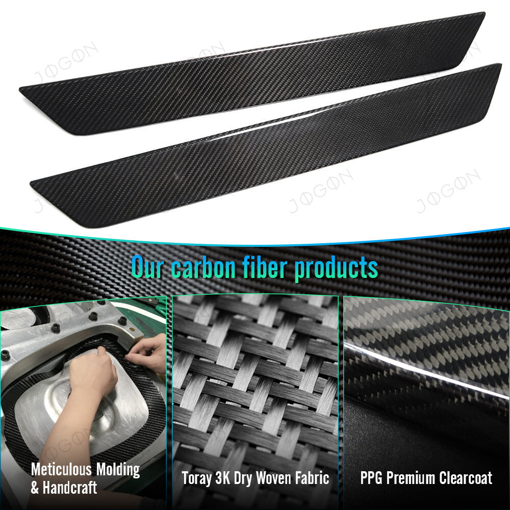 Interior Door Sill Protector Panel Dry Carbon Fiber for Corvette C8 D1WT053