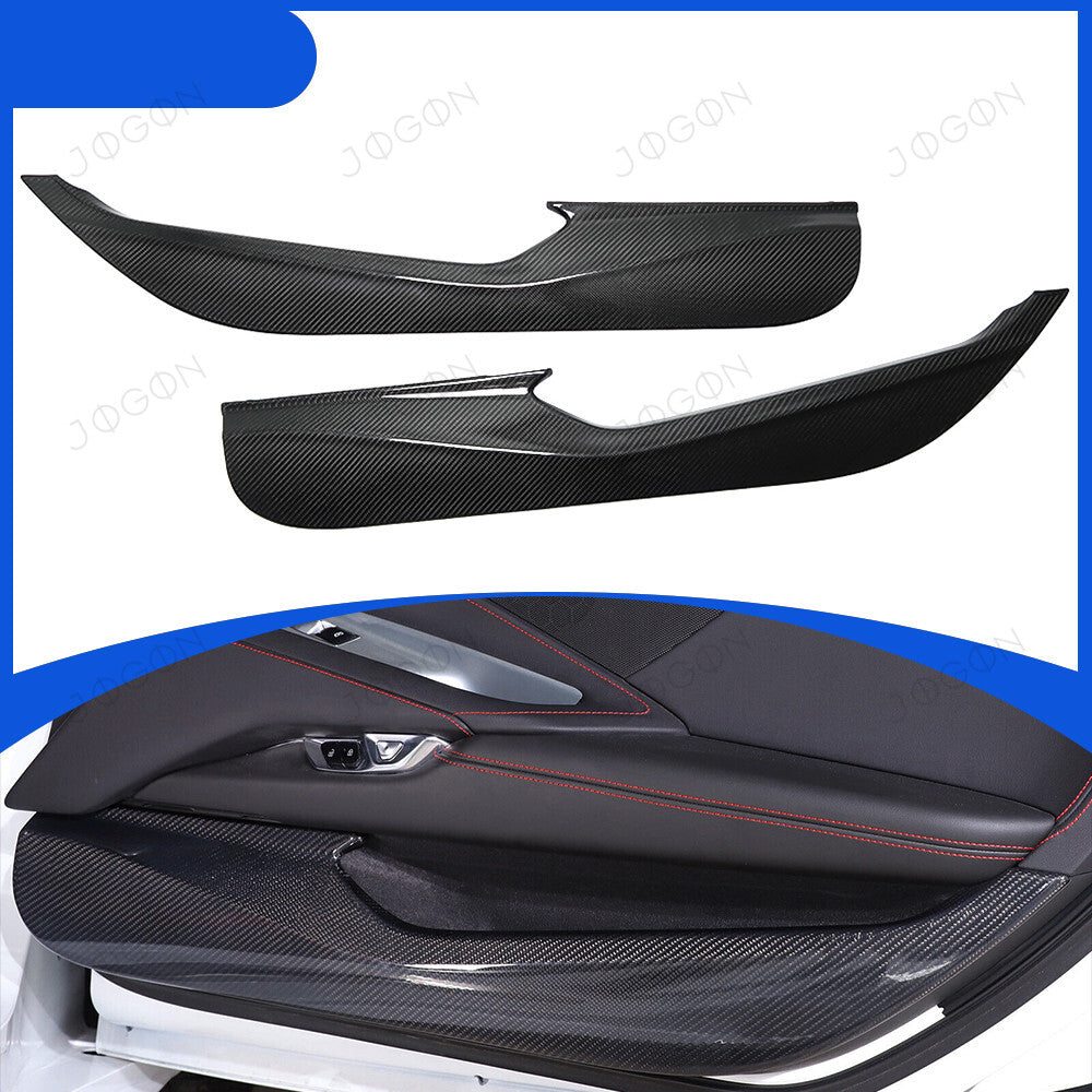 Door Anti-Kick Panel Cover Dry Carbon Fiber for Corvette C8 D1WT087