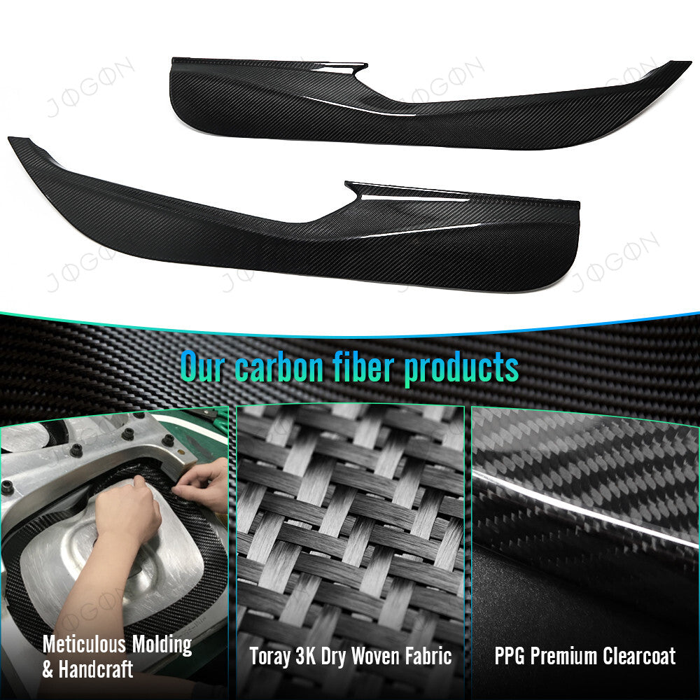 Door Anti-Kick Panel Cover Dry Carbon Fiber for Corvette C8 D1WT087