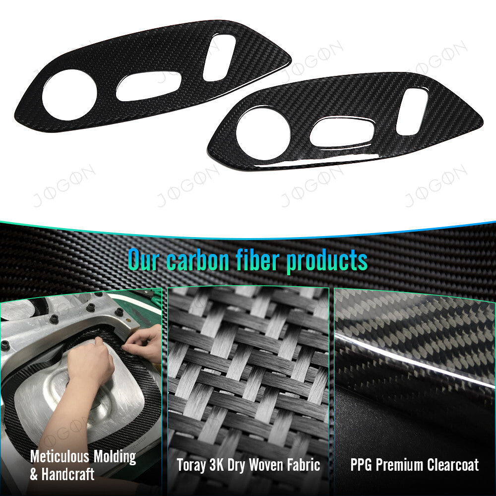 Seat Adjust Button Cover Trim Dry Carbon Fiber for Corvette C8 D1WT051