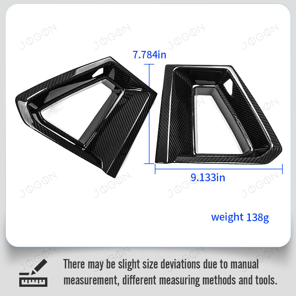 Front Grille Side Air Vent Frame Dry Carbon Fiber for Mustang S650 D2FT031