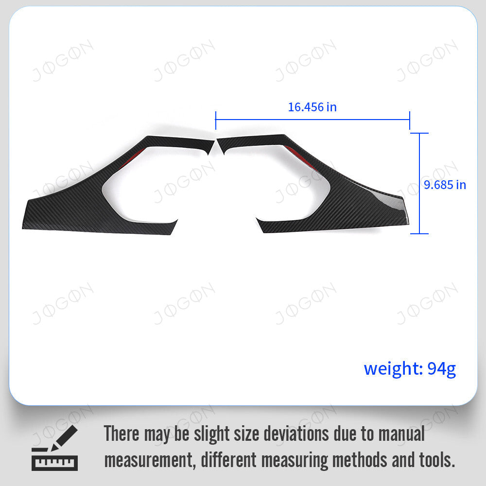 Inner Rear Upper Door Sill Panel Cover Dry Carbon Fiber for Corvette C8 D1WT0105