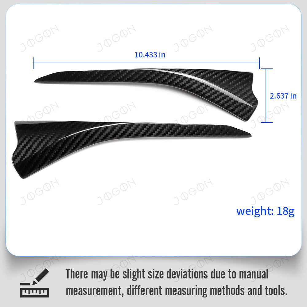 Window Upper Door Panel Cover Dry Carbon Fiber for Corvette C8 D1WT0104