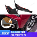 Rear Spats Bumper Skirts Dry Carbon Fiber for Corvette C8 D1WT0106