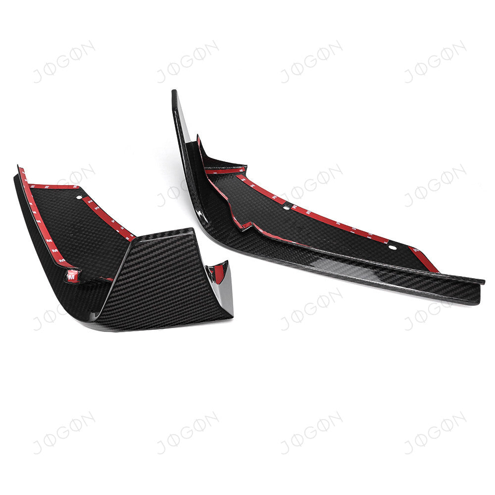 Rear Spats Bumper Skirts Dry Carbon Fiber for Corvette C8 D1WT0106