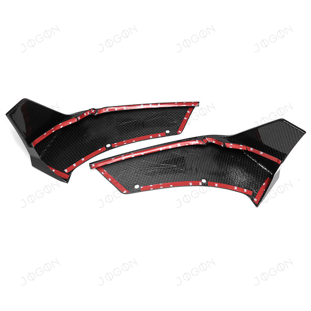 Rear Spats Bumper Skirts Dry Carbon Fiber for Corvette C8 D1WT0106