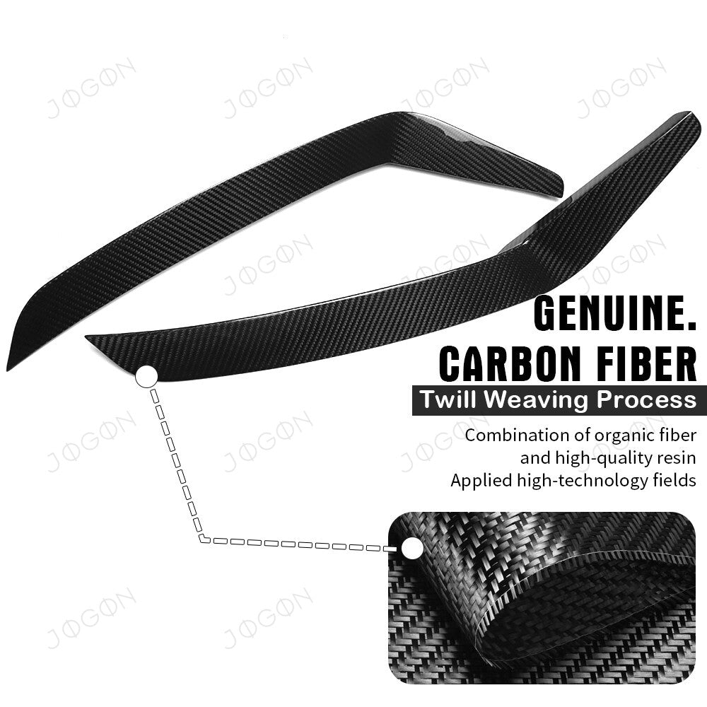 Front Bumper Canards Splitter Trims Dry Carbon Fiber for Ford Mustang S650 D2FT038