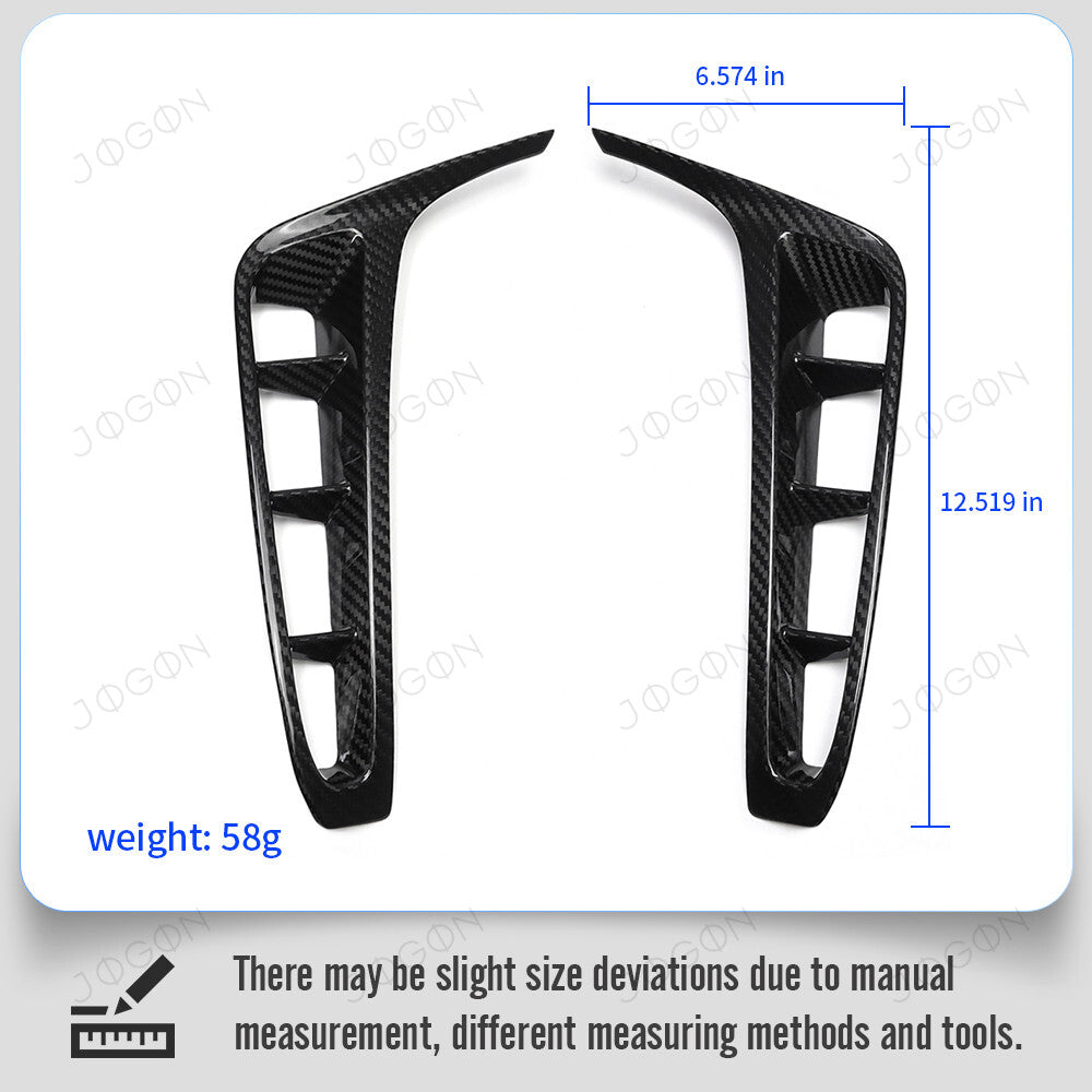 Rear Diffuser Side Vent Frame Dry Carbon Fiber for Corvette C8 Z06 D1WT0107