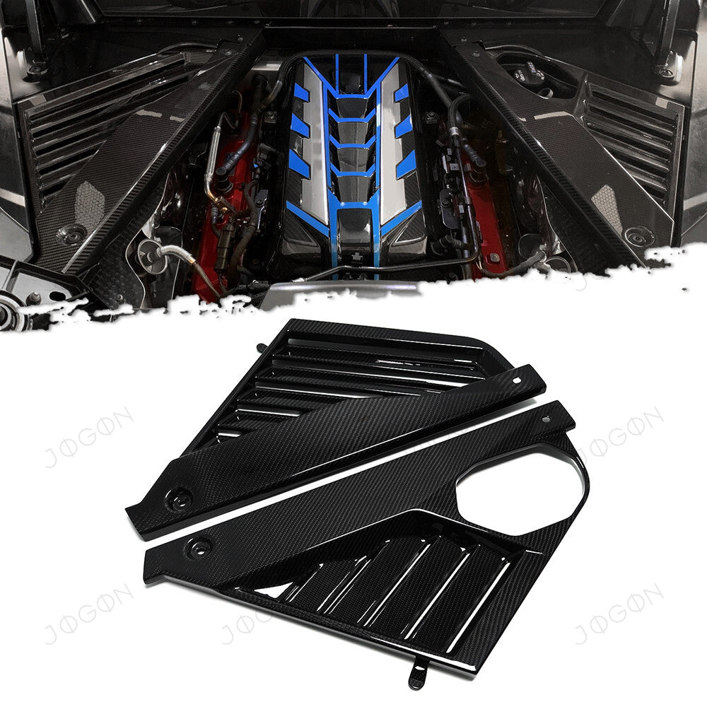 Engine Bay Filler Side Cover Dry Carbon Fiber for Corvette C8 Coupe D1WT091