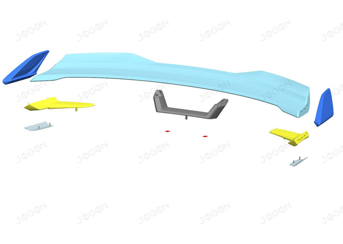 Rear Spoiler HP Style Carbon Fiber for Ford Mustang S650 D2FT040A