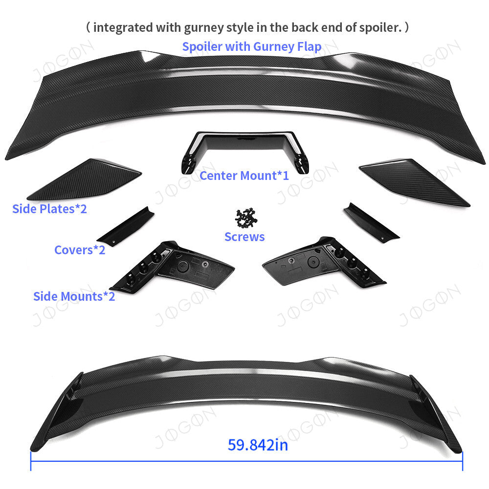 Rear Spoiler HP Style Carbon Fiber for Ford Mustang S650 D2FT040A
