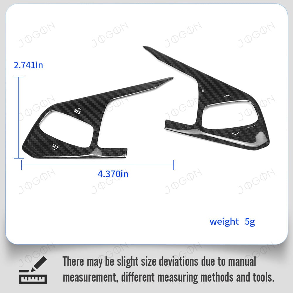 Steering Wheel Cover Trim Dry Carbon Fiber for Corvette C8 D1WT019G