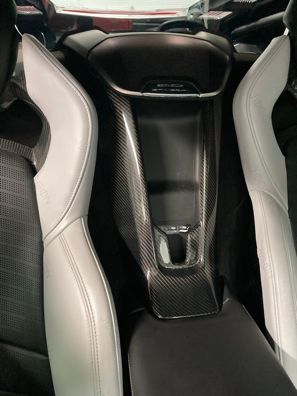 Seat Wireless Charging Cover Dry Carbon Fiber for Corvette C8 D1WT020