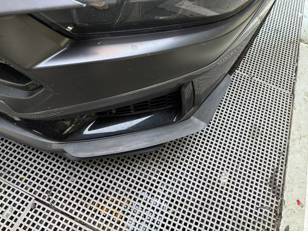 Front Bumper Canards Splitter Trims Dry Carbon Fiber for Ford Mustang S650 D2FT038