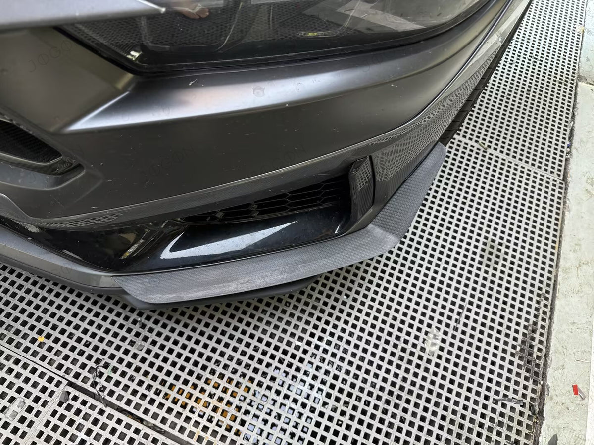 Front Bumper Canards Splitter Trims Dry Carbon Fiber for Ford Mustang S650 D2FT038