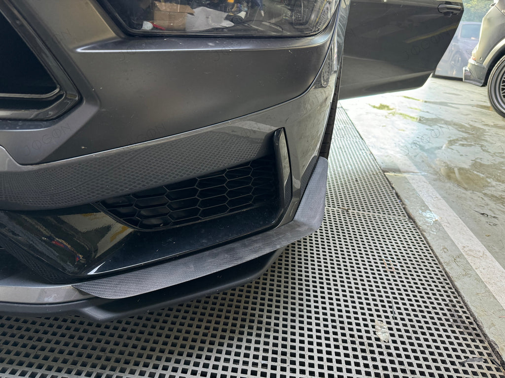 Front Bumper Canards Splitter Trims Dry Carbon Fiber for Ford Mustang S650 D2FT038