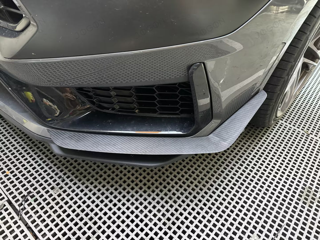 Front Bumper Canards Splitter Trims Dry Carbon Fiber for Ford Mustang S650 D2FT038