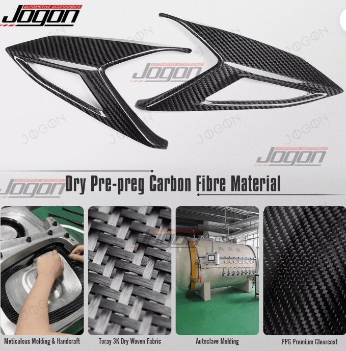 Rear Tailight Side Lamp Frame Cover Trim Dry Carbon Fiber for Corvette C8 D1WT0111A