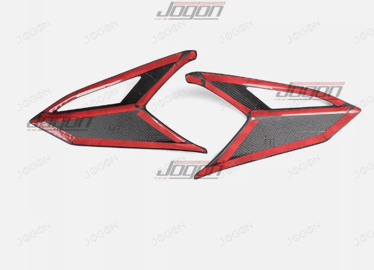 Rear Tailight Side Lamp Frame Cover Trim Dry Carbon Fiber for Corvette C8 D1WT0111A