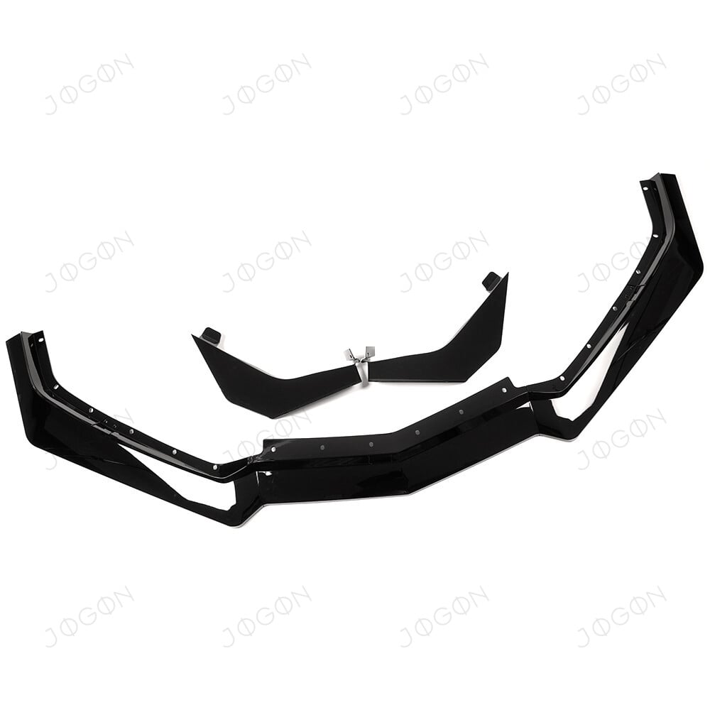 Front Bumper Lower Splitter with Canards for Corvette C8 Stingray Z51 GWT010A