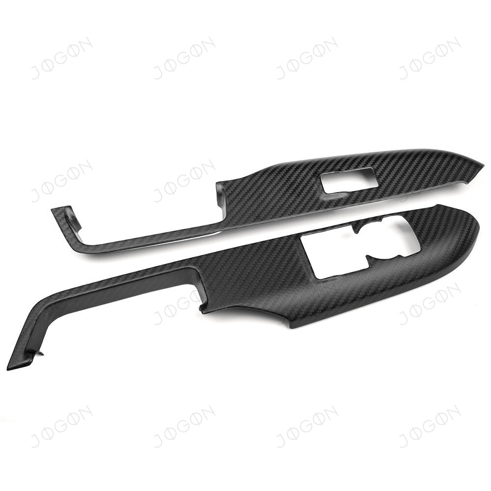 Window Lift Switch Panel Cover Dry Carbon Fiber for Mustang S650 S550 D2FT046