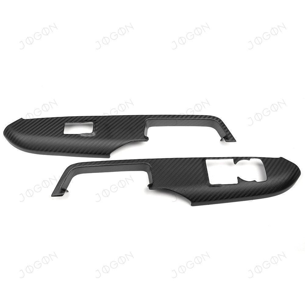Window Lift Switch Panel Cover Dry Carbon Fiber for Mustang S650 S550 D2FT046