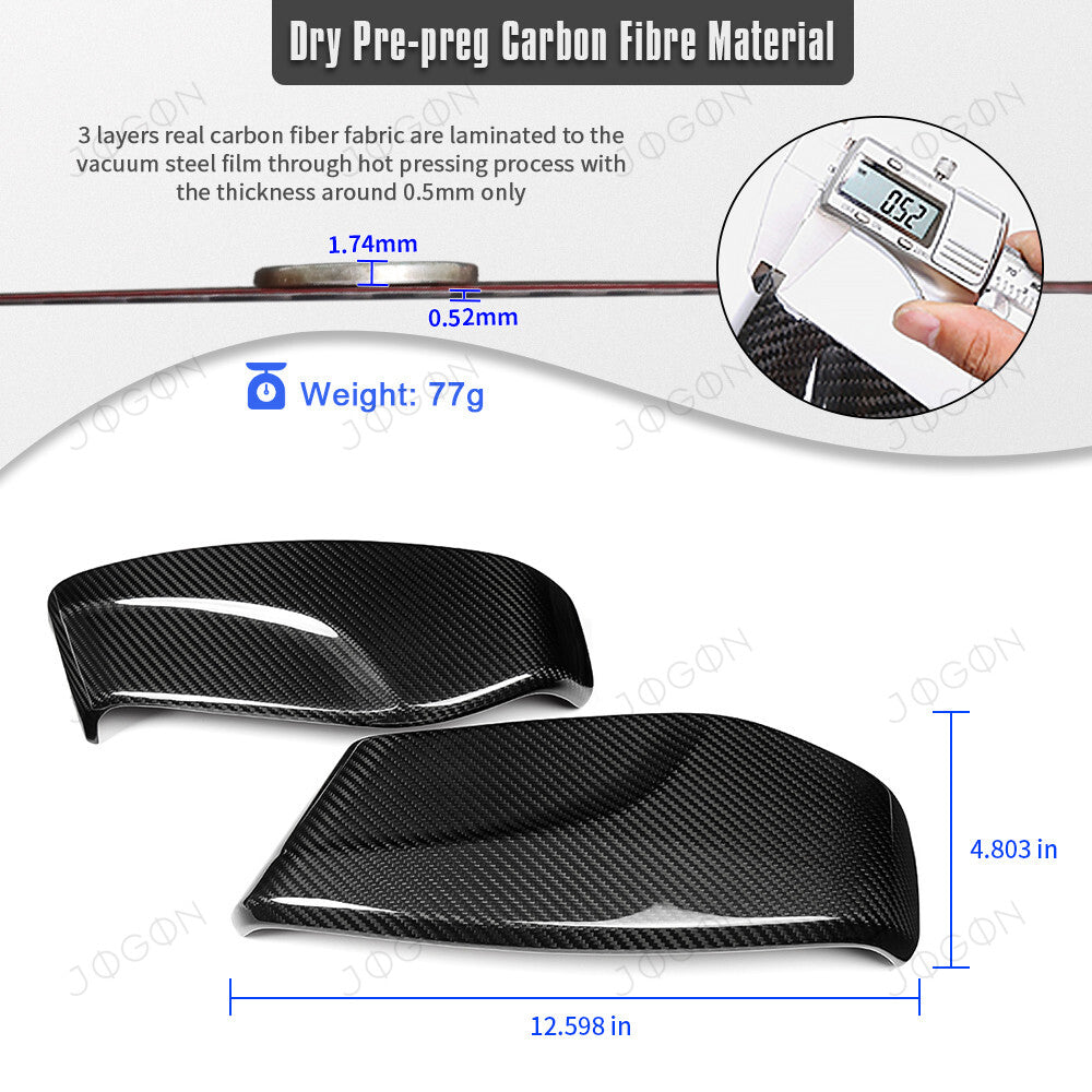 Seat Side Panel Decor Trim Dry Carbon Fiber for Corvette C8 D1WT0110A