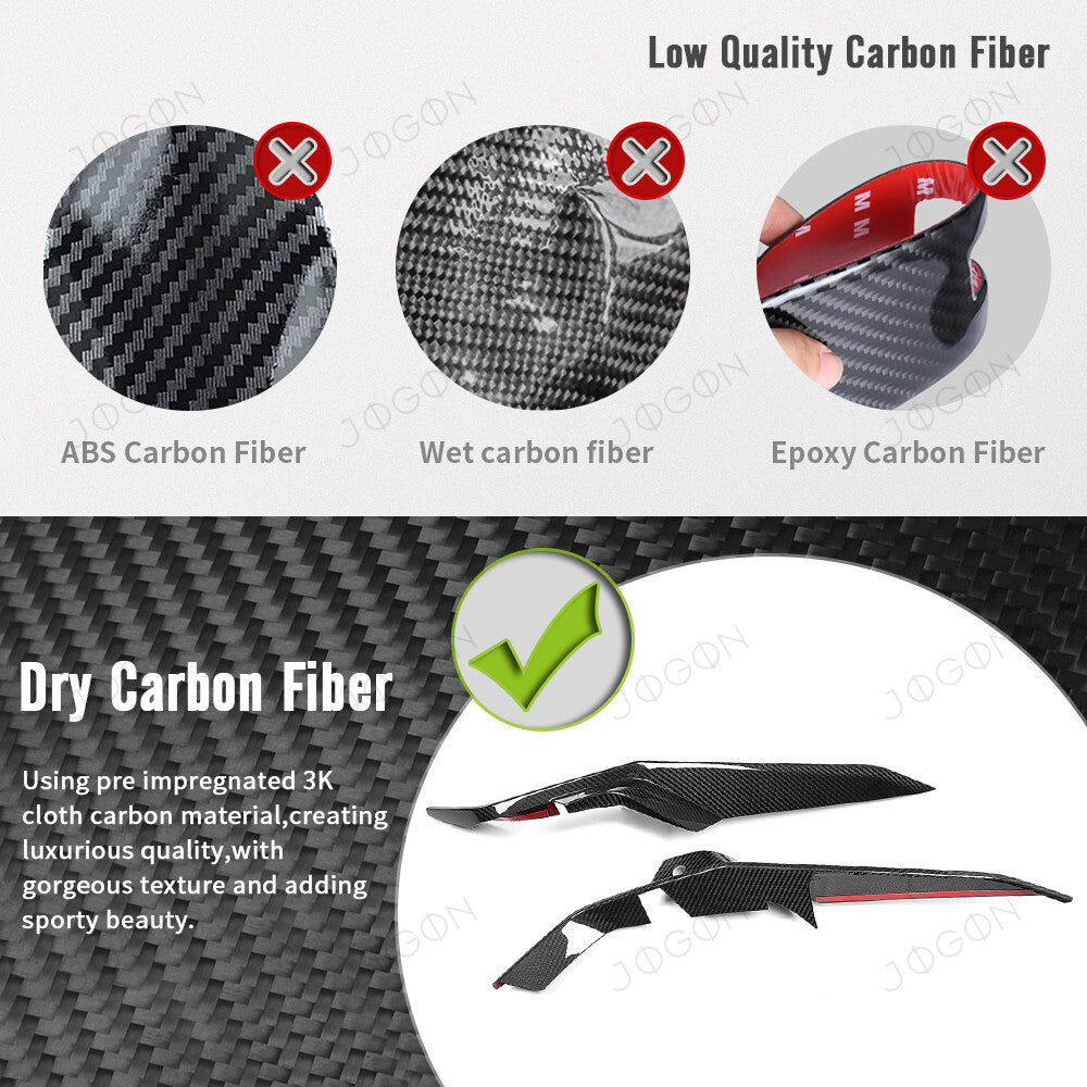 Front Bumper Grille Inserts Trim Dry Carbon Fiber for Corvette C8 Z06 D1WT0116A