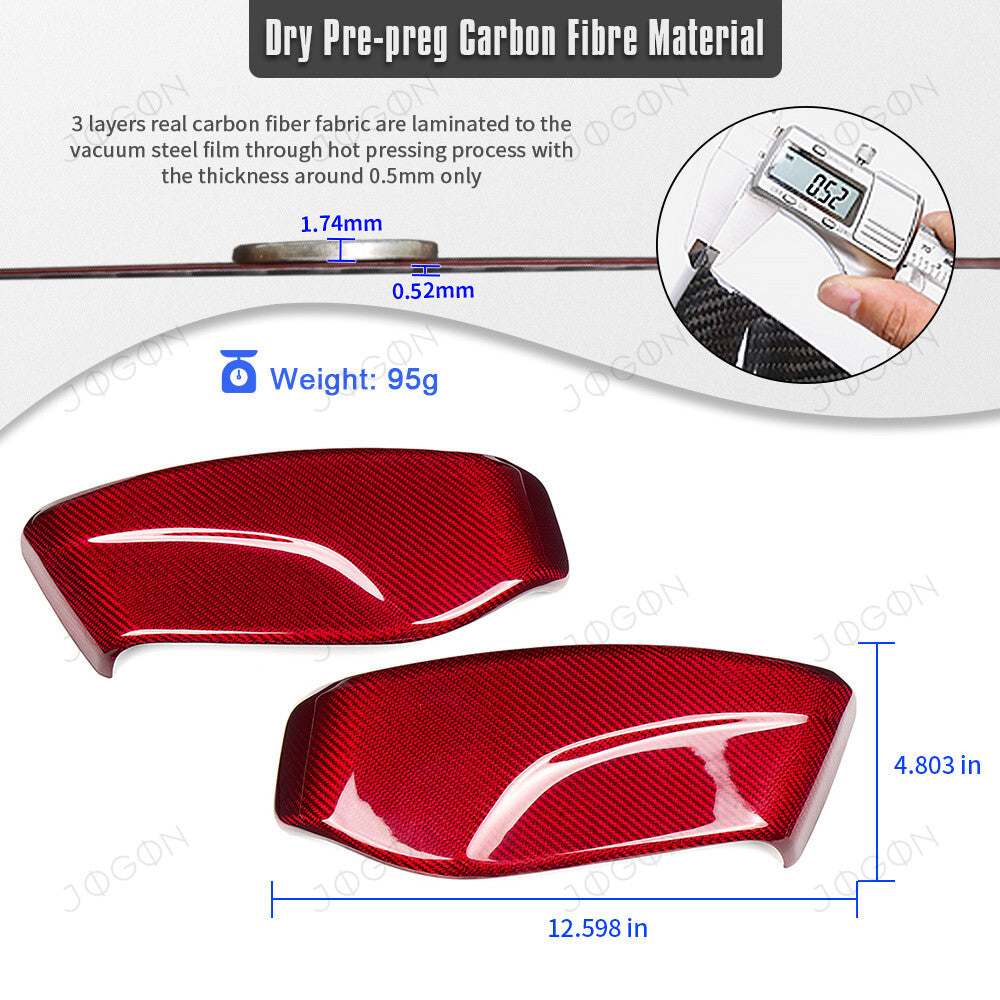 Seat Side Panel Decor Trim Dry Carbon Fiber for Corvette C8 D1WT0110A