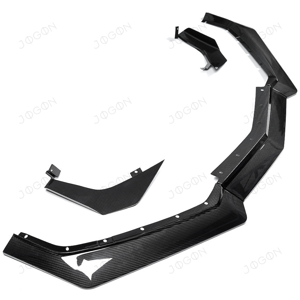 Front Splitters Bumper Lip Dry Carbon Fiber for Corvette C8 D1WT0112A