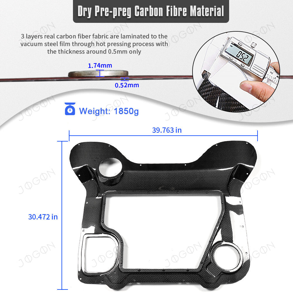 Engine Bay Window Cover Dry Carbon Fiber for Corvette C8 HTC E-Ray D1WT076D