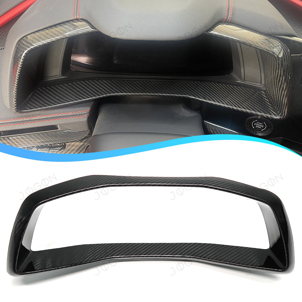 Instrument Cluster Bezel Decor Cover Dry Carbon Fiber for Corvette C8 D1WT017