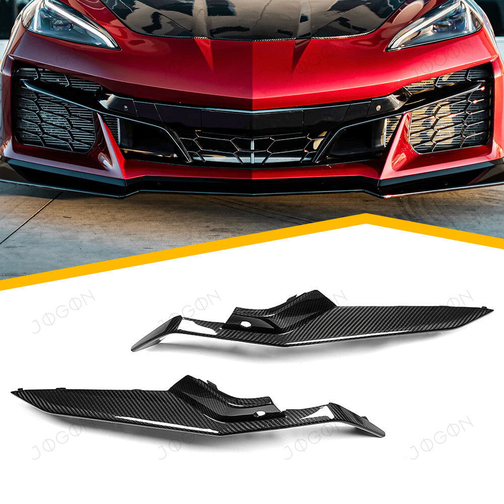 Front Bumper Grille Inserts Trim Dry Carbon Fiber for Corvette C8 Z06 D1WT0116A