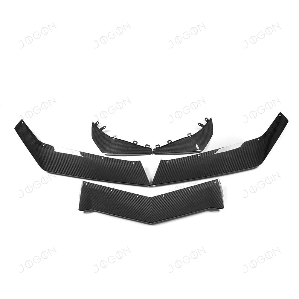 Front Lip Splitter Canards Dry Carbon Fiber for Corvette C8 D1WT0118A