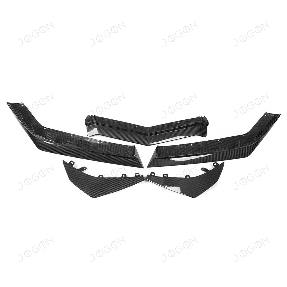 Front Lip Splitter Canards Dry Carbon Fiber for Corvette C8 D1WT0118A