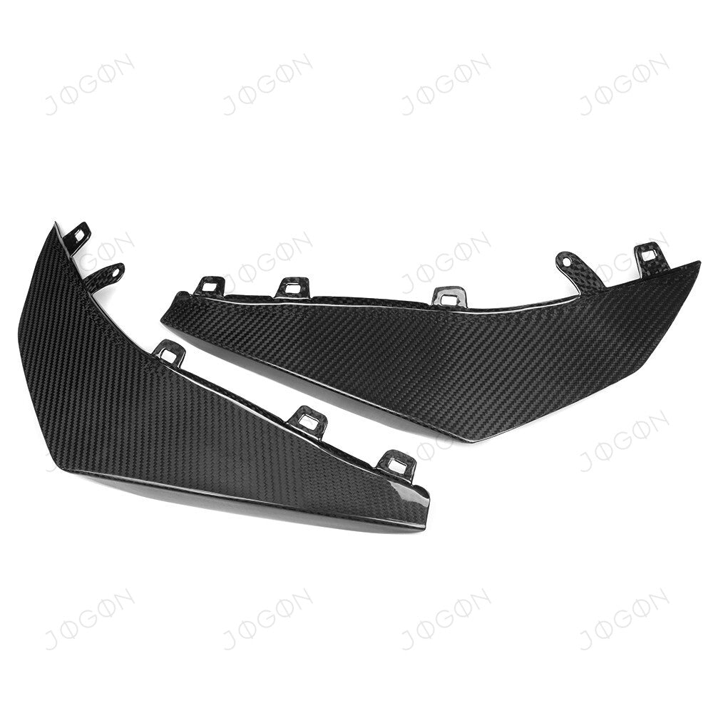 Front Splitter Side Canards Dry Carbon Fiber for Corvette C8 Z06 E-Ray D1WT0121A