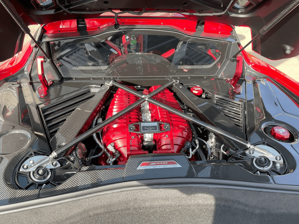 Engine Bay Filler Side Cover Dry Carbon Fiber for Corvette C8 Coupe D1WT091