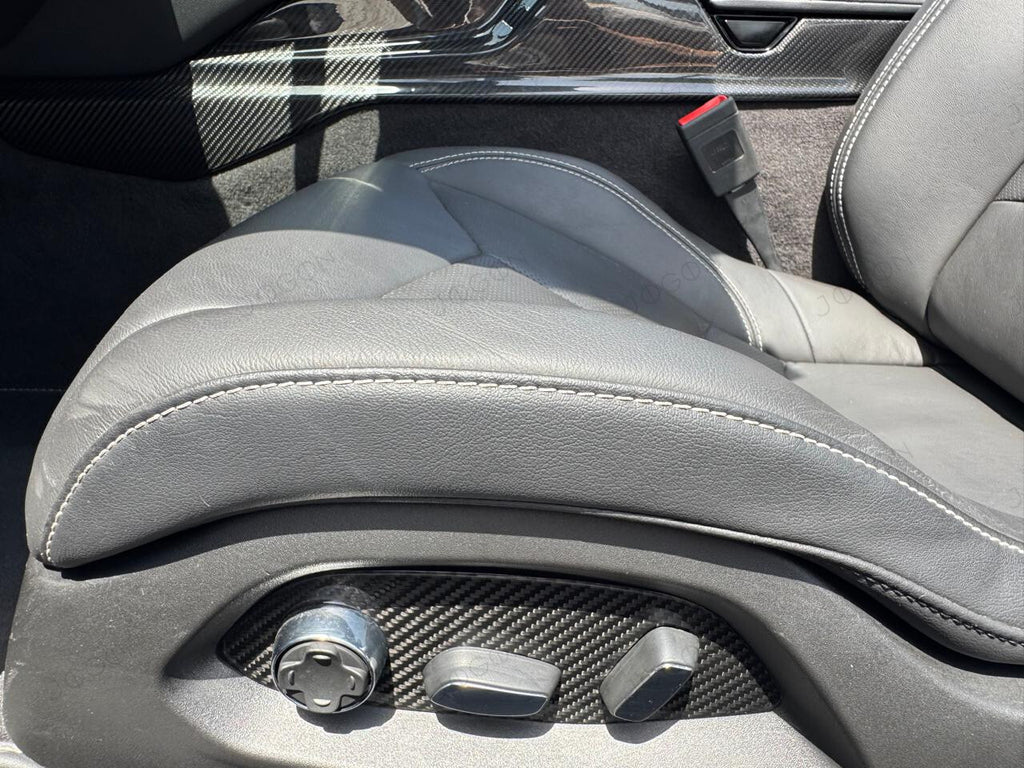 Seat Adjust Button Cover Trim Dry Carbon Fiber for Corvette C8 D1WT051