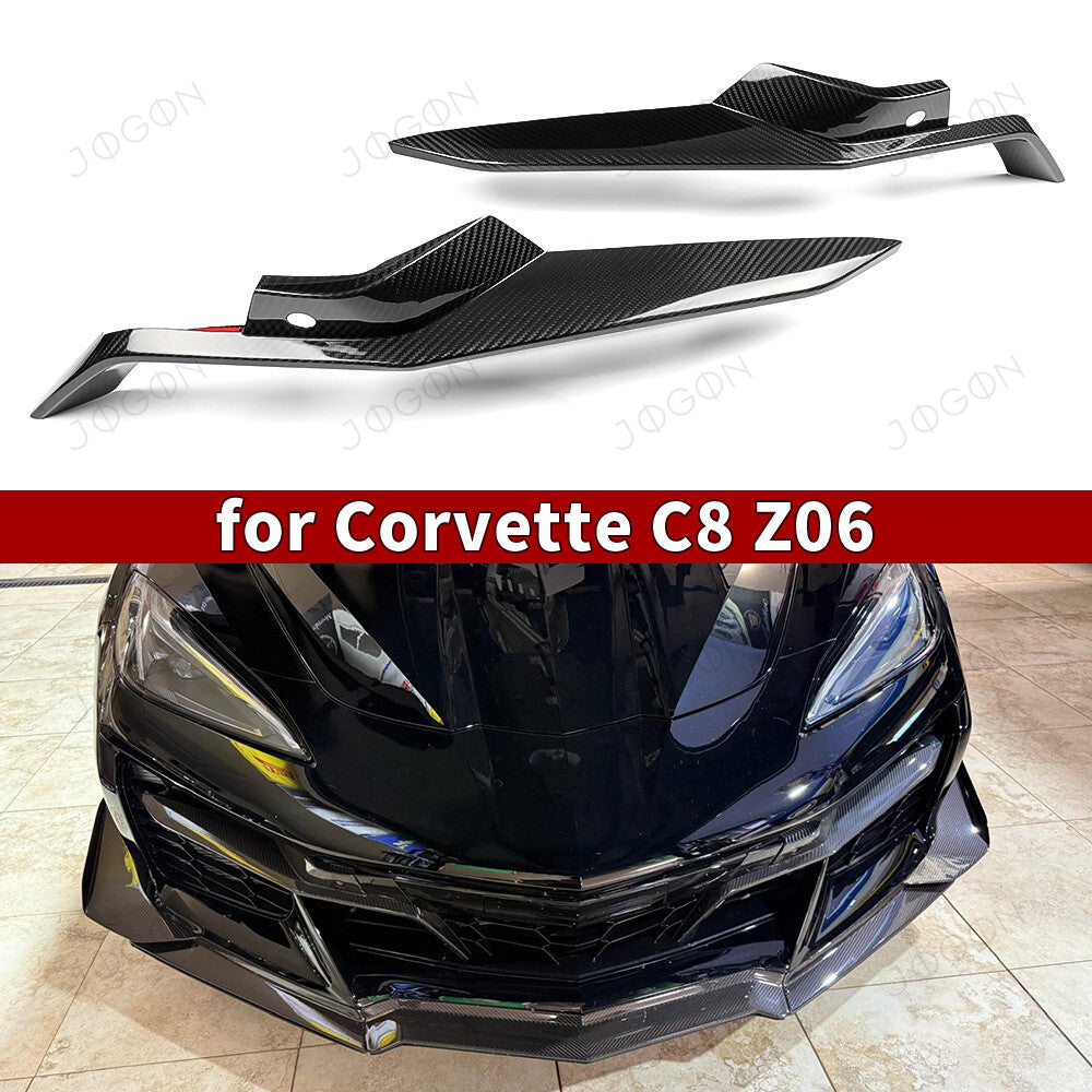 Front Bumper Grille Inserts Trim Dry Carbon Fiber for Corvette C8 Z06 D1WT0116A