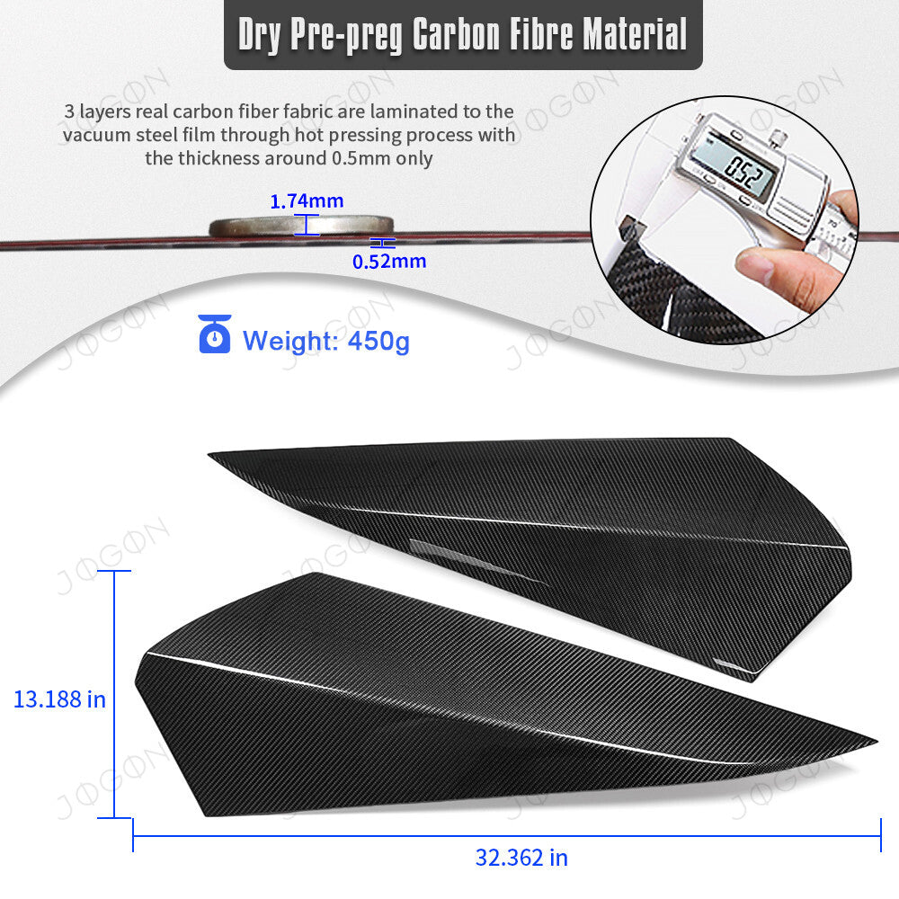 Rear Nacelles Cover Dry Carbon Fiber for Corvette C8 HTC D1WT0124A